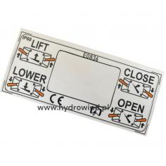 Naklejka panelu sterowania...