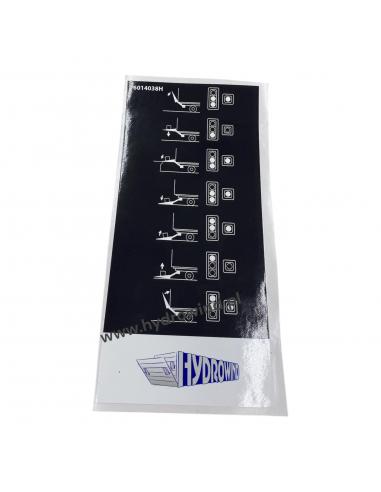 Naklejka sterowania do wind...