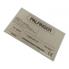 Tabliczka znamionowa windy...