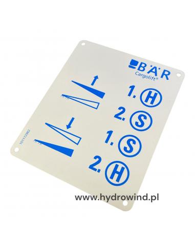 Etykieta operacyjna sterowania...