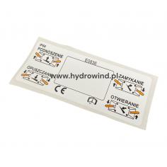 Naklejka panelu sterowania...