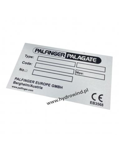 Tabliczka znamionowa MBB Palfinger...