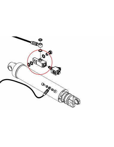Blok zaworowy siłownika windy...