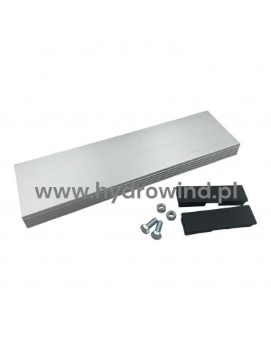 Zderzak aluminiowy windy Zepro 102x29 mm