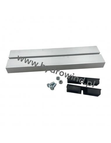 Zderzak aluminiowy windy Zepro 102x29 mm