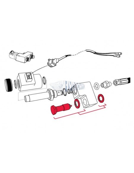 Śruba bonjo z zaworem bezpieczeństwa Zepro
