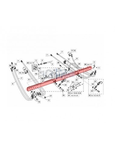 Listwa aluminiowa przyłączeniowa ZEPRO 1430 mm