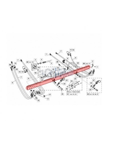 Listwa aluminiowa przyłączeniowa ZEPRO 1430 mm
