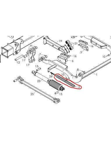 Sprężyna wysuwu DHOLLANDIA