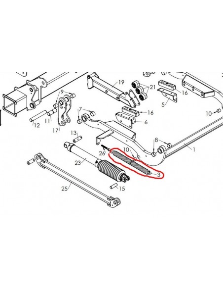 Sprężyna wysuwu DHOLLANDIA