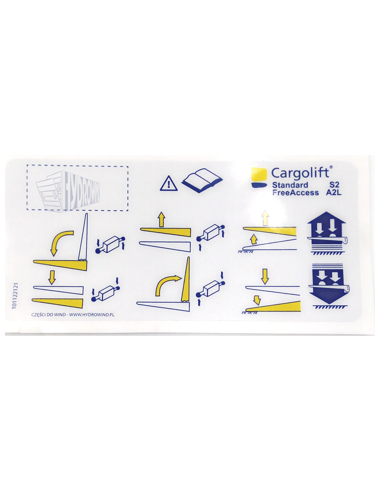 Naklejka sterowania Bar Cargolift S2...