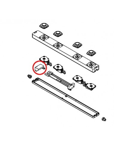 Czujnik sterowania nożnego - czerwony...