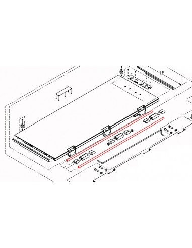 Sworzeń aluminiowy łączenia platformy...