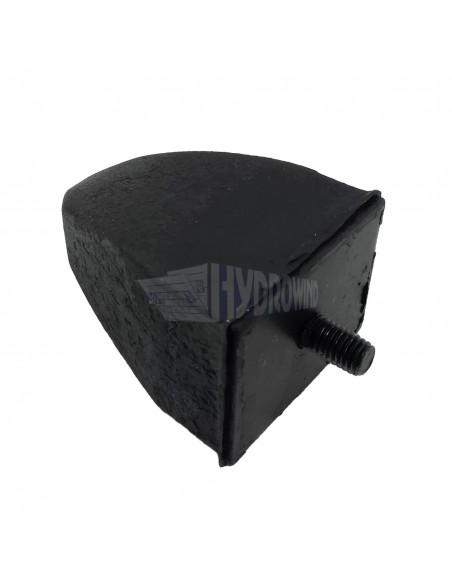 Odbojnik gumowy prostokątny.