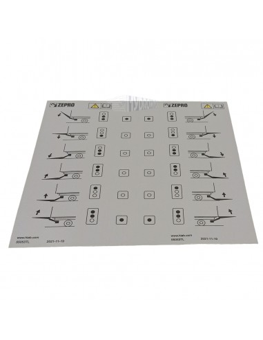 Naklejka na panel sterowania Zepro...