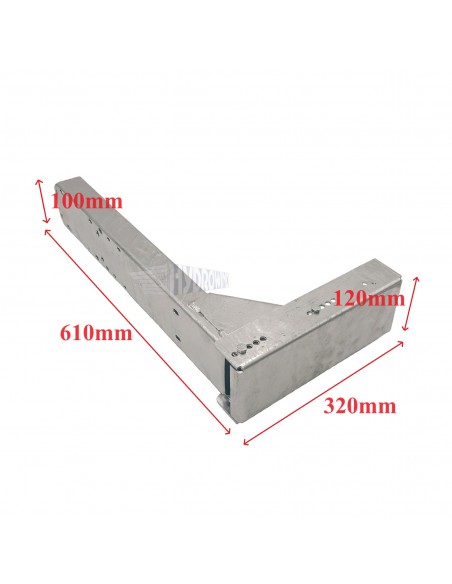 Zderzak boczny Dhollandia prawy/lewy 610x320 mm