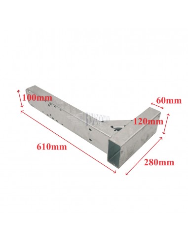 Zderzak boczny Dhollandia prawy/lewy 610x280 mm