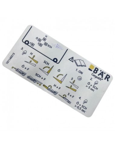 Naklejka obsługi awaryjnej windy z...