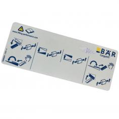 Naklejka na panel sterowania Bar Cargolift F2/F4