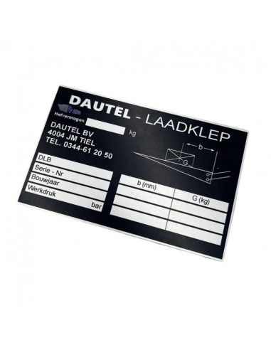 35. Tabliczka znamionowa Dautel