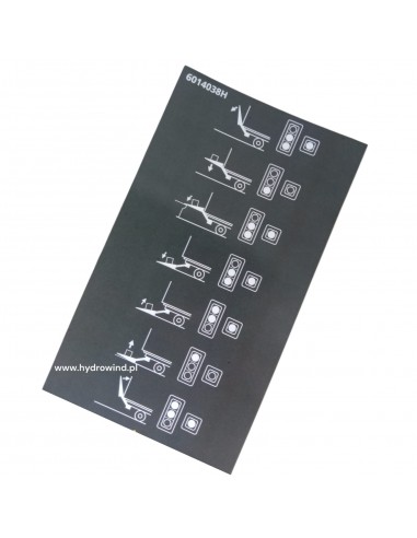 Naklejka sterowania do wind...