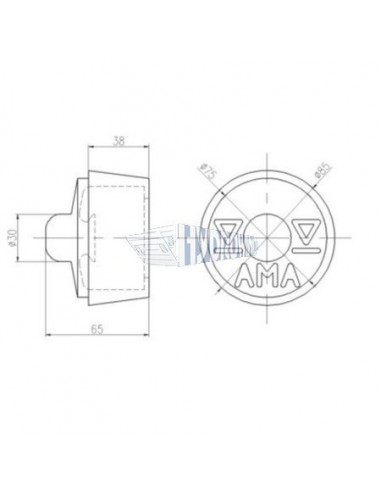 Pokrywa sterowania AMA - opuszczanie