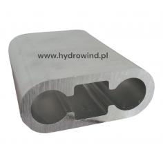 Zawias aluminiowy łączący platformy windy Zepro