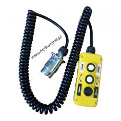 Pilot 3 przyciskowy z przewodem spiralnym i wtyczką