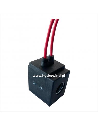 01. Cewka 12V 13x39 - z przewodami