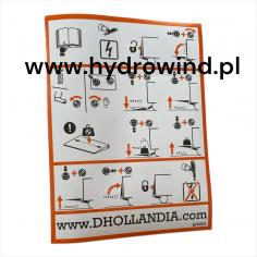 Naklejka bezpieczeństwa windy Dhollandia DHLM - EF0500