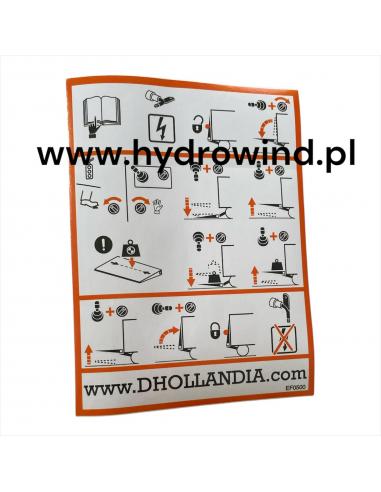 Naklejka bezpieczeństwa windy...