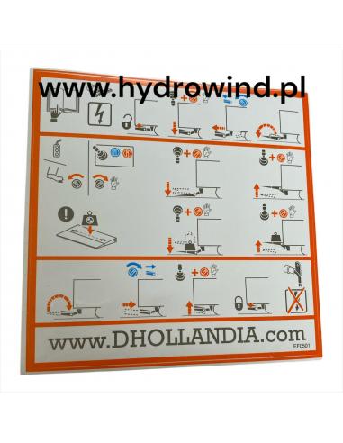 Naklejka bezpieczeństwa windy...