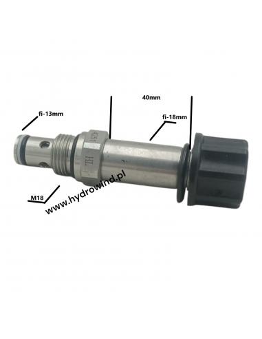 Zawór hydrauliczny 18x40, fi 13 mm SA...