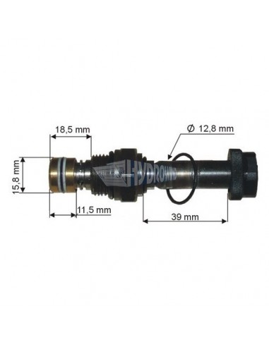 Zawór hydrauliczny 13x39, 15,8 mm x 18,5