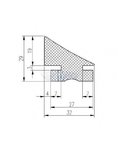 Uszczelka gumowa windy - dolna