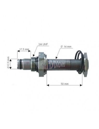 Zawór 14x50, 12,5 mm x 17,5