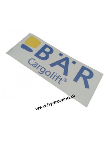 Naklejka znakowa BAR CARGOLIFT 248x100mm