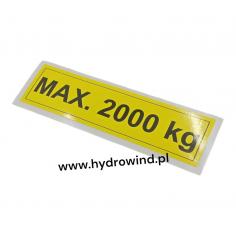 Naklejka informacyjna -...