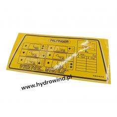 Naklejka panelu sterowania...