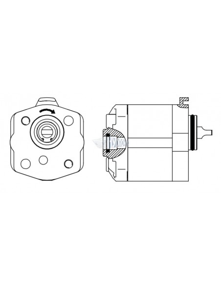 Pompa hydrauliczna 1,2 cm -Haldex W3B1/R / WP03B1