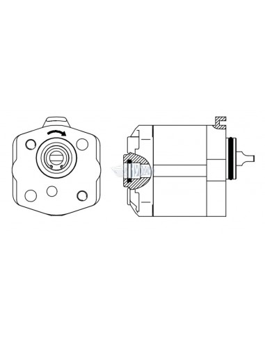 Pompa hydrauliczna 1,7 cm - Haldex W3B1/R