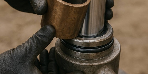 Wymiana tulei ślizgowych w siłownikach windy