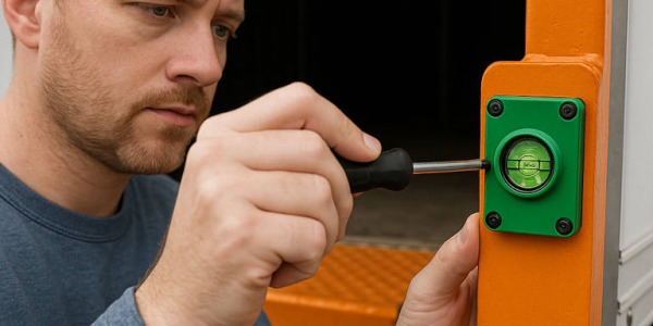 Czujnik poziomowania w windzie załadowczej – funkcje, działanie i montaż