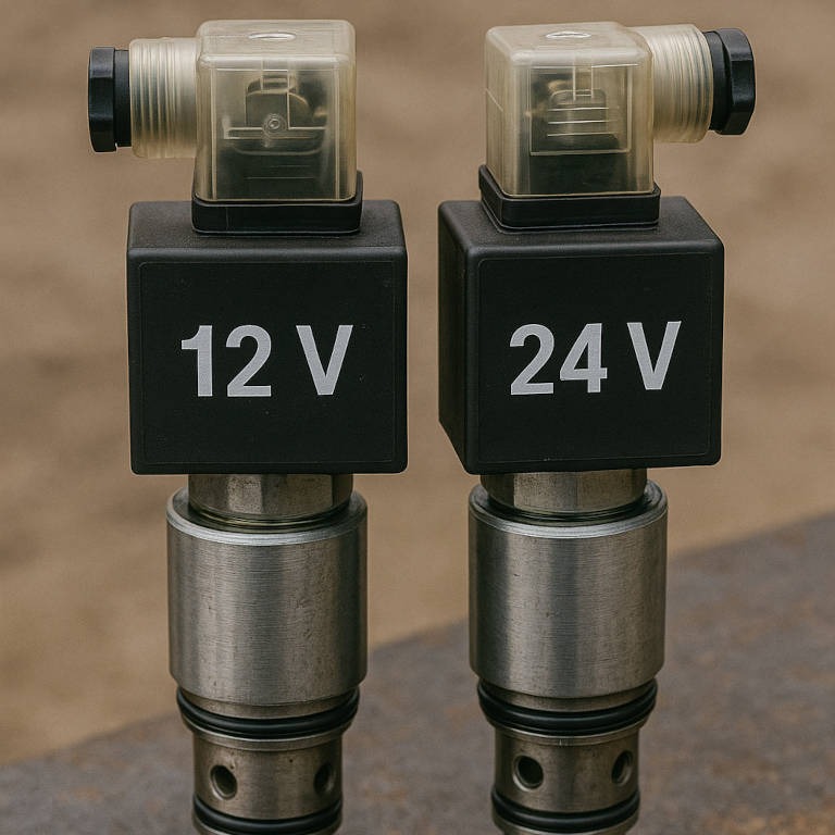 Elektrozawór hydrauliczny 12 V vs 24 V – optymalny wybór dla windy samochodowej. 